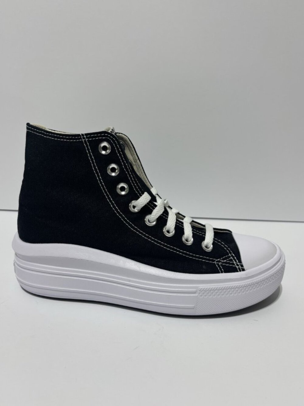 Converse Women’s Chuck Taylor All Star Move Hi Top Sneakers Black, Size 8.5 M
